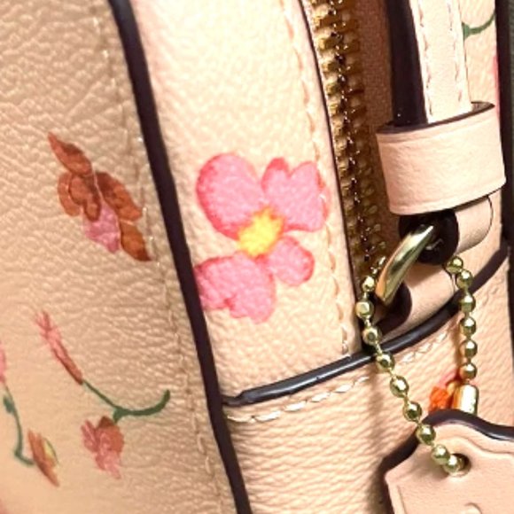 Coach Bags Nwt Coach Mini Camera Crossbody Leather Shoulder Bag Mystical Floral Blush C8699